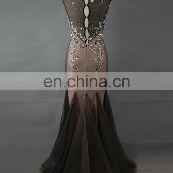 2014 Factory Directly Supply Beaded Mermaid Evening Dress photo-3