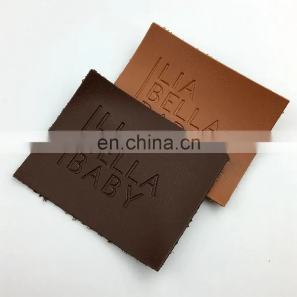 Custom Floral Pattern Knit Beanie Leather Patch photo-5