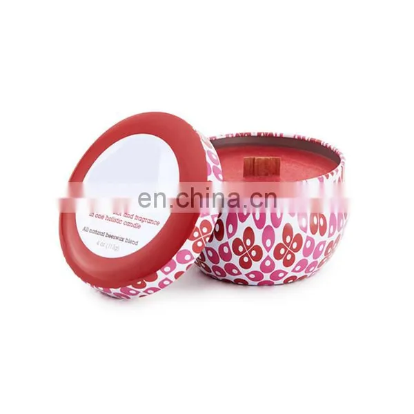 Quality Assurance Portable Metal Empty Travel Scented Rustic Candle Tins photo-2