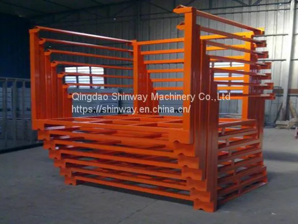 Powder coating steel stackable rack