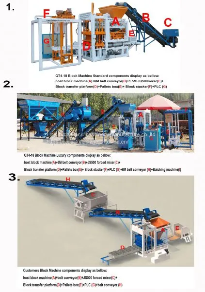 QT4-18 Automatic Interlocking Paving Concrete Brick Block Making Machine Curbstone Machine photo-5