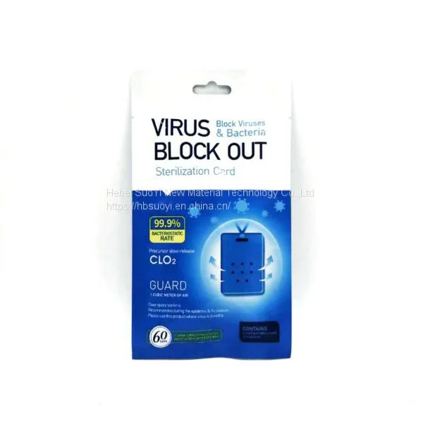 Oem Sterilization Card Protection Clo2 Health Care Spatial Lanyard Virus Blocker photo-2