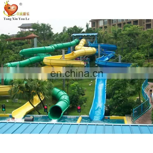 Fiberglass Water Park Swimming Pool Equipment Family Water Slides for Kids and Parents photo-5