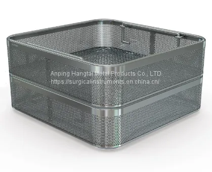 Sterilisation Basket -super Fine Mesh – Various Sizes Stainless Steel Instrument Trays photo-4