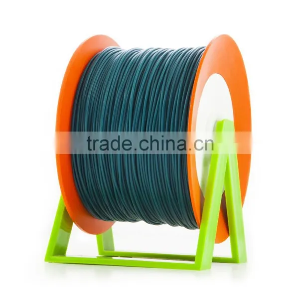 Pla 3d Printer Material Dark Cerulean Filament With the New Spool Convertible Into a Coat Hanger. Spool Holder Included. photo-2