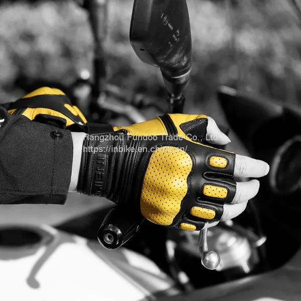 INBIKE Motorcycle Gloves Fingerless Summer Motorbike Gloves photo-3