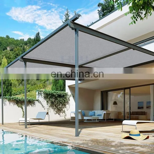 UV Block Outdoor Garden Awning Shelter Fabric Cloth Film-coated Waterproof Shade Cloth Sail