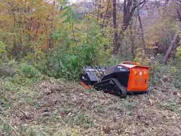 Time Saving Labor-Saving Commercial Use Versatile CE EPA Strong Industrial 4-Stroke Battery-Powered 1000mm Remote Flail Mulcher photo-6