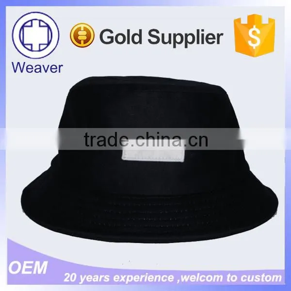 Custom Black Bucket Hat / 100 Cotton Blank Plain Bucket Hat Wholesale photo-4
