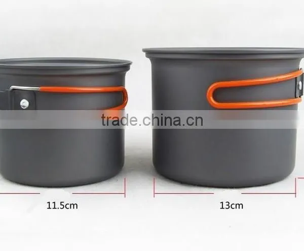 3~4persons Outdoor Portable Cookware Camping Aluminum Alloy PY71002 photo-3