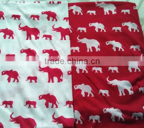 Greek Red White Animal Elephant Infinity Scarf Circle Scarves Ring DST Delta Sigma Theta Scarf Inspired Gift photo-6