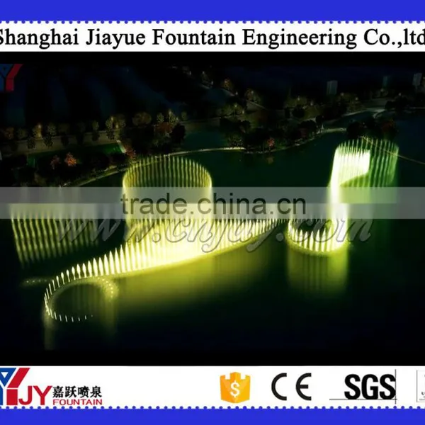 Outdoor Large Scale Gas Explosion Fountain Project With Music and Led Light in the Lake photo-2