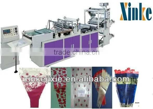 Newest Factory Supplier Good Quality Fully Automatic Plastic Flower Bags/Triangle-like Shape Bags Making Machine