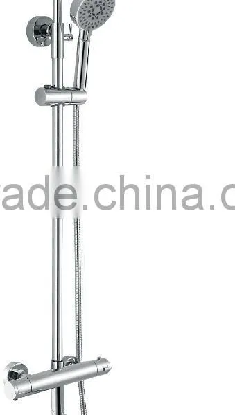 SPARK Factory Thermostatic Wall Exposed Rainfall Faucet Shower Column Set photo-2