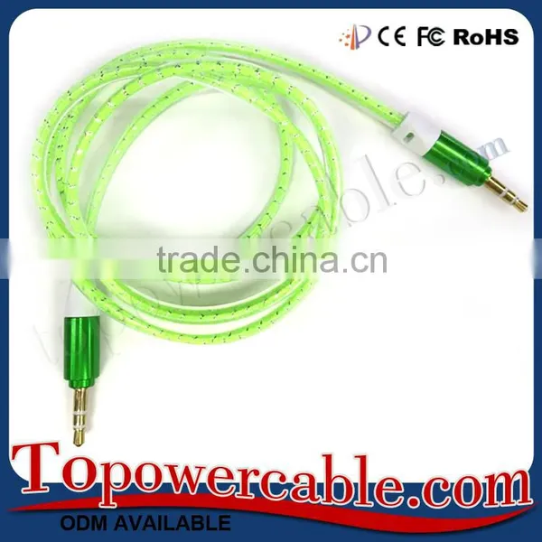 2016 New Premium 3.5mm Auxiliary to Stereo Audio Cable With Metal Shell photo-3