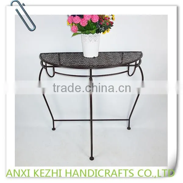 KZ150204 Metal Iron Folding Half Table