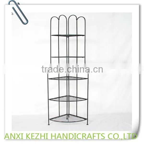 KZ12163 Antique 3 Tiers Metal Corner Rack Kitchen/Bathroom Rack photo-3