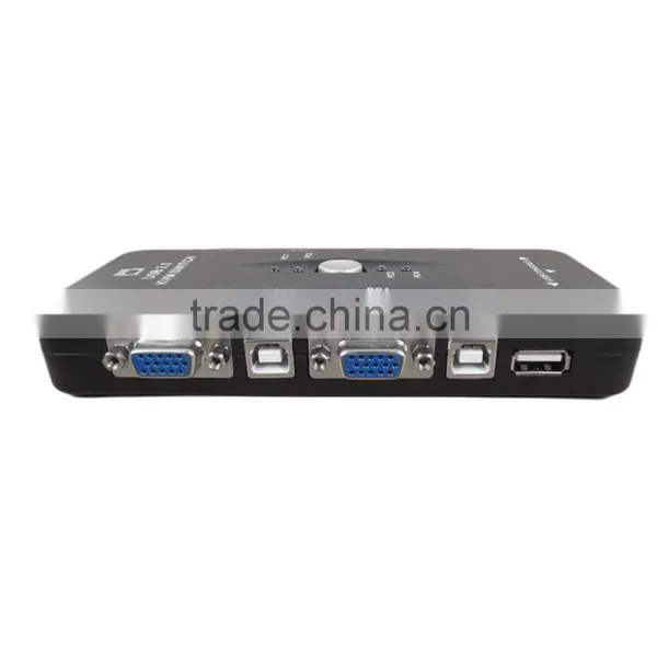 4 Port Hub USB 2.0 KVM VGA/SVGA Switch Box Adapter Connects Printer Intelli Keyboard Mouse 4 Computers Use 1 Monitor photo-5