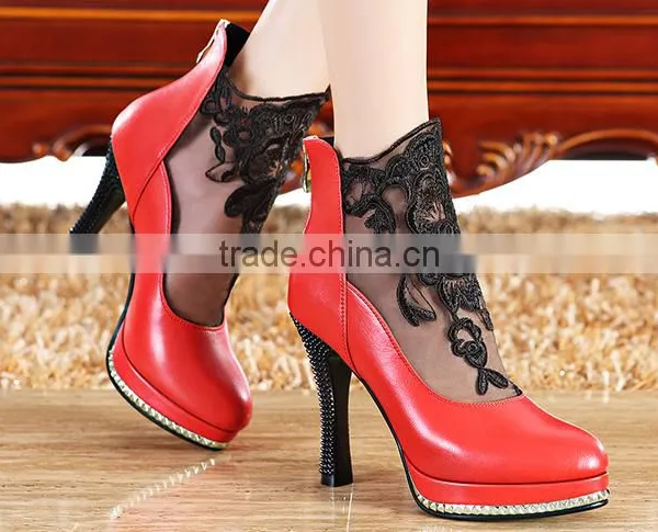 Ladies Black Lace Sexy Nice Mature Italian Dinner Shoes photo-2