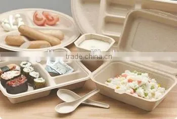 100% Biodegradable Bamboo Fibre Catering Tableware Wholesale