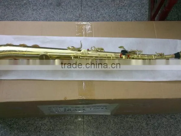 Brass Body Polished Curved Bell Soprano Saxophone Saxello photo-3