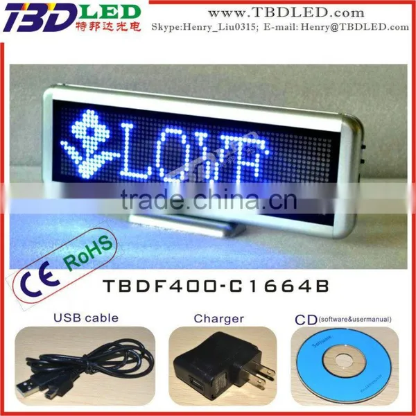 LED Desk Message Board/led Message Sign Board/led Scrolling Message Mini Display photo-3