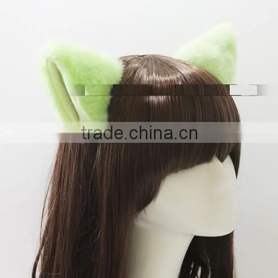 CAT Ears Hair Clip , White Lining, for Cosplay Costume Party Halloween photo-6