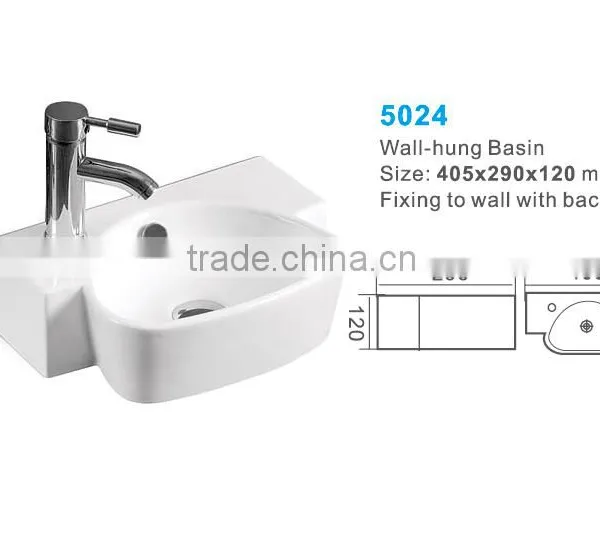 Sanitary Ware Bathroom Wall Hung Basin photo-3