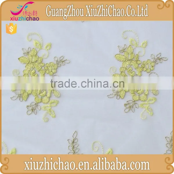 M0036 Fashion Design Corded Wedding Dress French Lace Fabric Bridal Dress photo-3