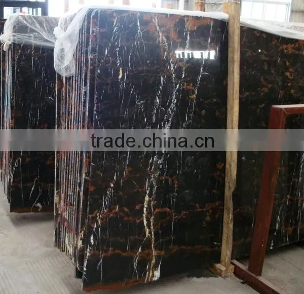 Black Portoro Marble Big Slab Prices photo-2