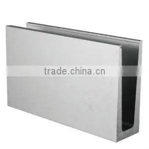 Aluminium Glass Channel Aluminum Profile Aluminum Extrusion Profile for Glass Railing