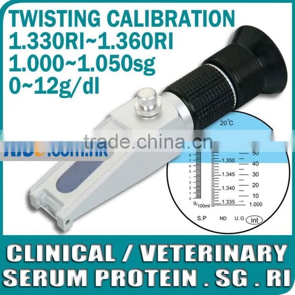 New Clinical Veterinary Serum Protein Urine SG Refractometer