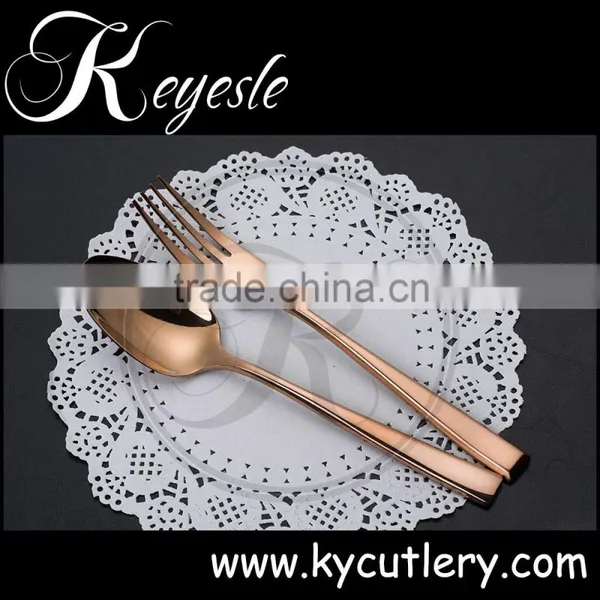 Cheap Flatware Gold,copper Cutelry,copper Plated Flatware Wholesale Quality Choice photo-6