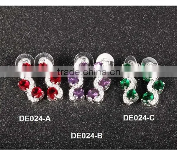 Women Jewelry Fancy Cutting 2016 New Style Design Cubic Zirconia Earring photo-5