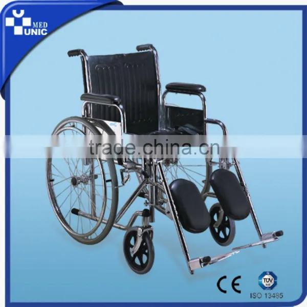 High Quality Chromed Steel Manual Wheelchair photo-3