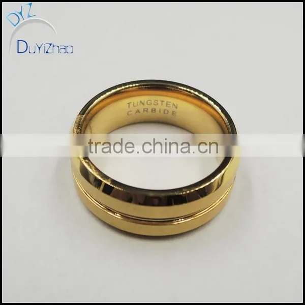 Custom Gold Plated Tungsten Carbide Ring photo-3