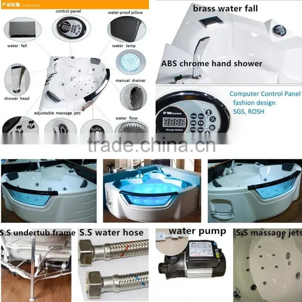 CUPC Bubble Massage Bathtub,massage Bathtub Price, Clear Acrylic Bathtub photo-4