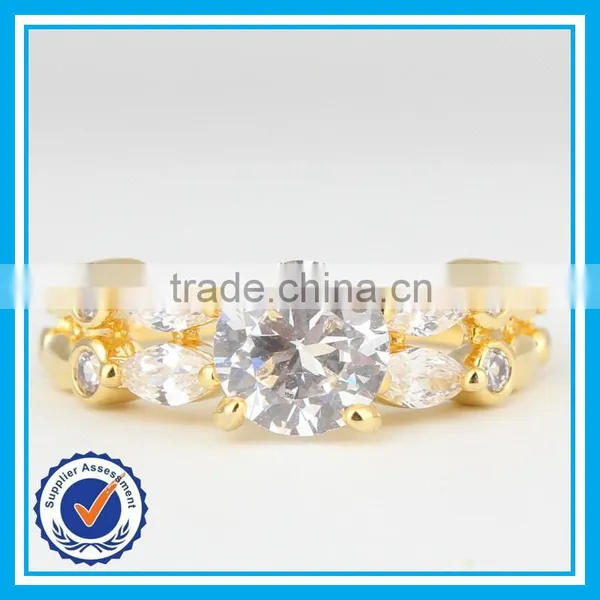 2015 Yiwu Wholesale Korean Fashion Hot Sale Fake Gold Ring 18k photo-2