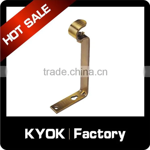 KYOK Electroplating/iron Double Curtain Rod Bracket,wall Mount 16/19mm Brackets,vertical Blinds Component on Sale photo-5