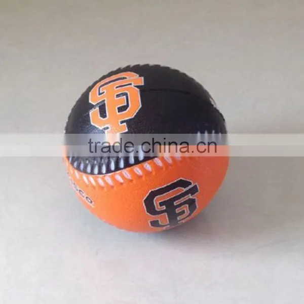 7cm Black and Orange pu Foam Baseball photo-4