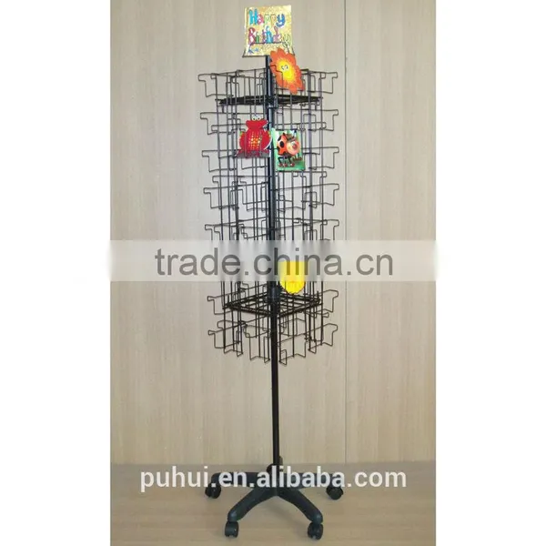 Qualified Metal Revolving Floor Card Stand From China photo-6