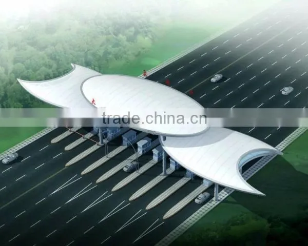 ETFE Architecture Tensile Membrane Structure Petrol Stations for Rain Shed photo-3