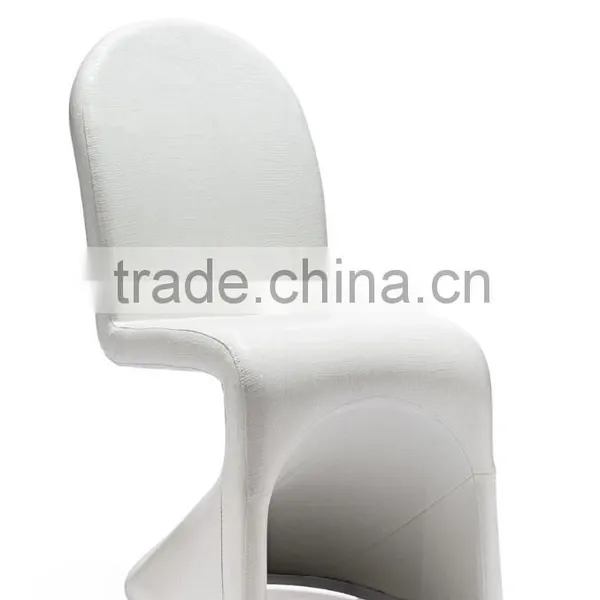 Z639-2 Best Quality the Cheapest Chromed Leg Colorful PU Dining Chair