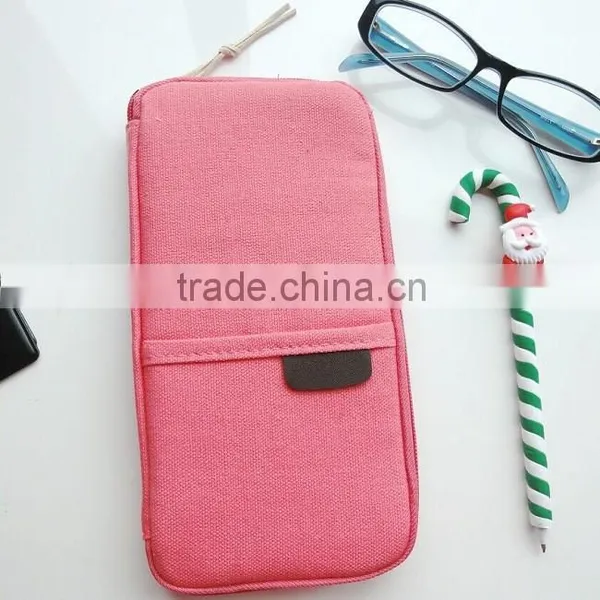 Custom Logo Cute Style Passport Mobile Case Card Holder for Women Travel Wallet photo-3