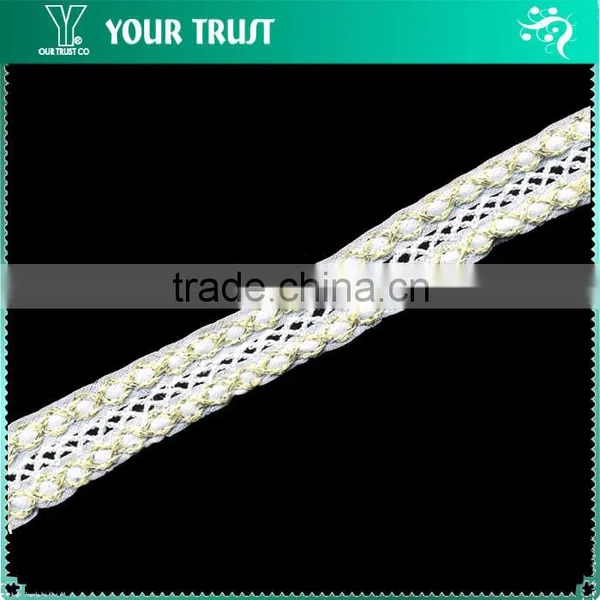 Width 1.2 Centimeter Black Silver Metallic Nylon Braid Trimming photo-2