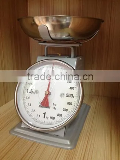 Accurate 1/3/5kg Kitchen Weighing Scale/Manual Kitchen Scale/Mechanical Stainless Steel Kitchen Weight Scale With Bowl photo-3