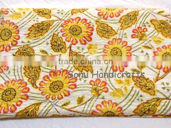 Indian Handmade Quilt Vintage Kantha Bedspread Throw Cotton Blanket Ralli Gudari photo-4