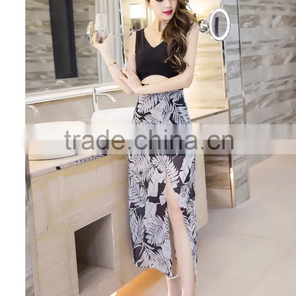 New Fashion 2016 Lady Casual Fashion Top and Skirt Set photo-4