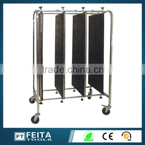 Pcb Storage Cart /stainless Steel ESD Hand Trolley With 4 Wheels photo-4