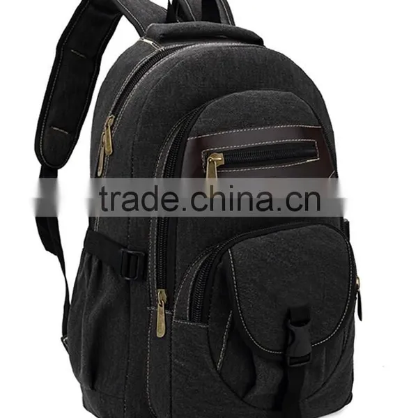 Custom Vintage Canvas Leather MenTravel Bag photo-3